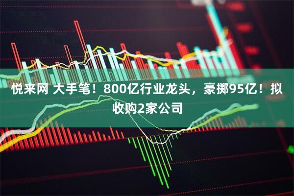 悦来网 大手笔！800亿行业龙头，豪掷95亿！拟收购2家公司